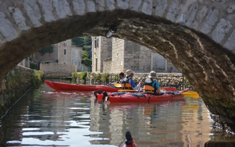 Little Venice on island Hvar - Island hopping sea kayak tour Croatia - Red Adventures